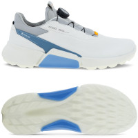 Ecco Biom H4 GTX BOA 2024 Herren Golfschuhe, Offwhite / Blau