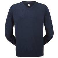 FootJoy Lambswool V-Kragen Herren Pullover, Marine