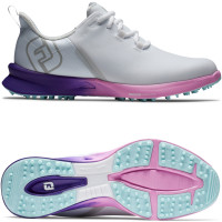 FootJoy Fuel Sport Damen Golfschuhe, Weiß / Lila / Pink