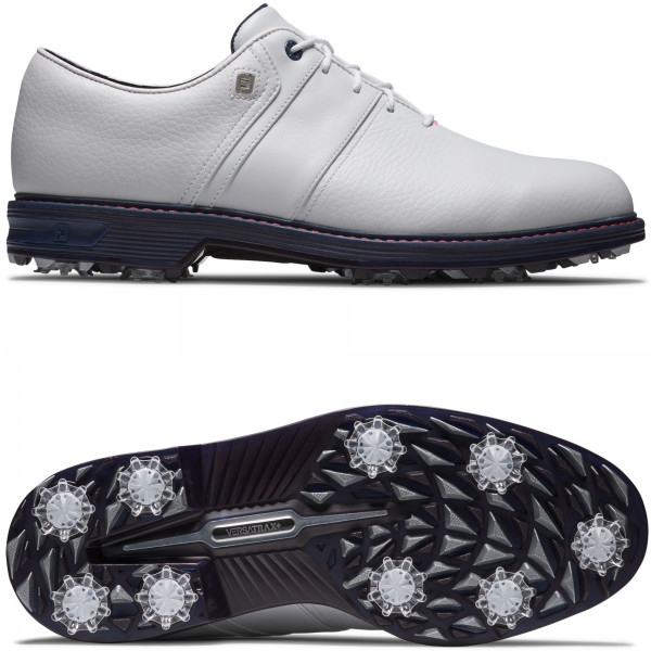 FootJoy Premier Series Packard Herren Golfschuhe, Weiß / Blau