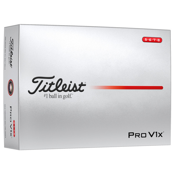 Titleist Pro V1x Golfbälle 2025, 12 Stück