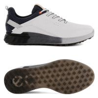 Ecco S-Three GTX Herren Golfschuhe, Weiß / Blau / Grau