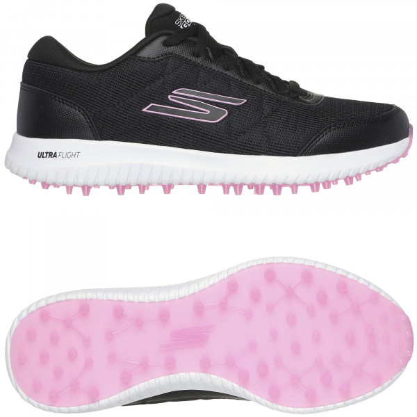 Skechers Max Fairway 4 Damen Golfschuhe, Schwarz / Pink