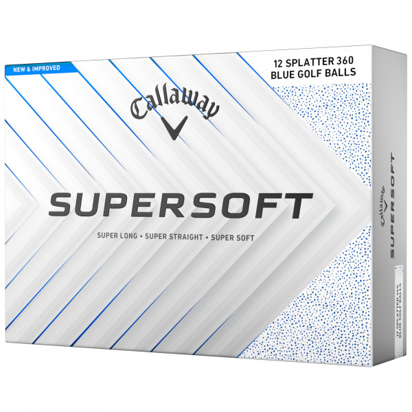 Callaway 2026 SuperSoft 360 Splatter Golfbälle, 12 Stück