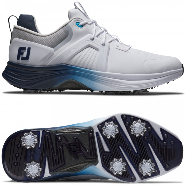 FootJoy Hyperflex Carbon 2025 Herren Golfschuhe, Weiß / Navy / Blau