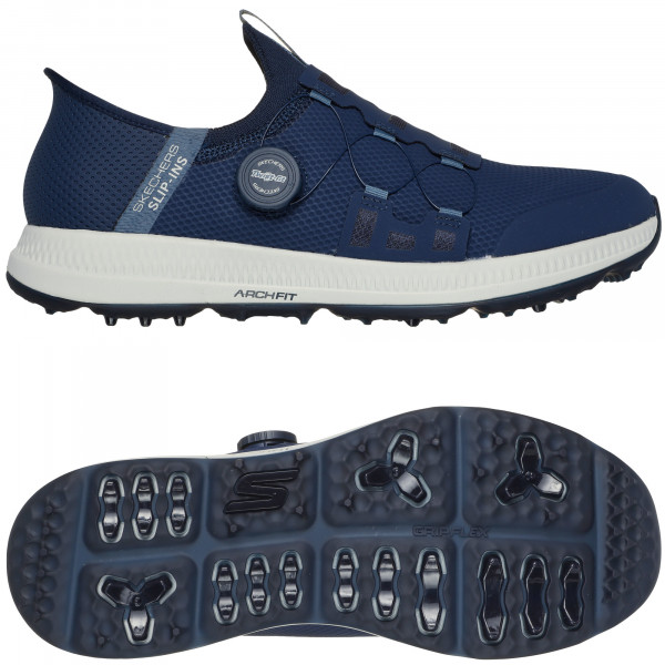 Skechers 2025 Elite 5 Twist Slip In Herren Golfschuhe, Navy