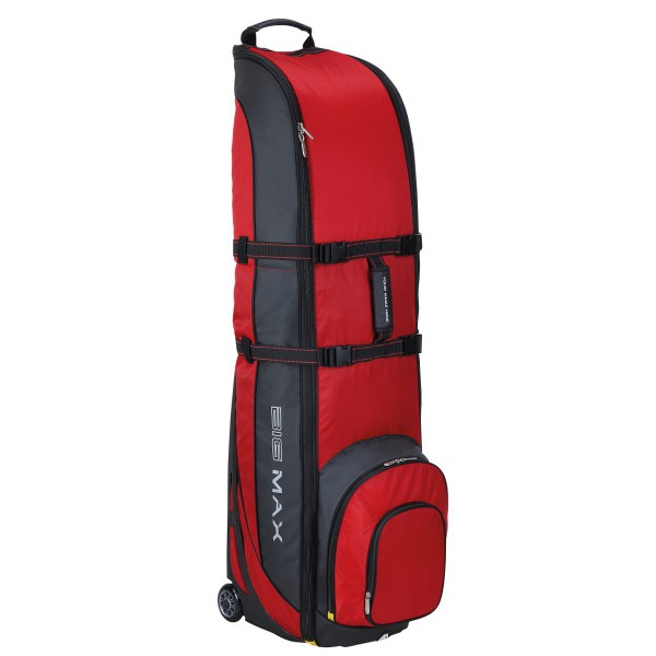 Big Max Wheeler 3 Travelcover / Golf Reisetasche, Schwarz / Rot