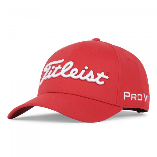 Titleist Tour Performance Herren Cap, Rot / Weiß