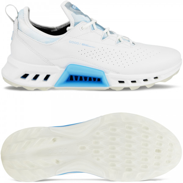 Ecco Biom C4 GTX Herren Golfschuhe, Weiß / Blau