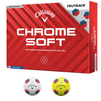 Callaway 2024 Chrome Soft Golfbälle, Tru Track, 12 Stück