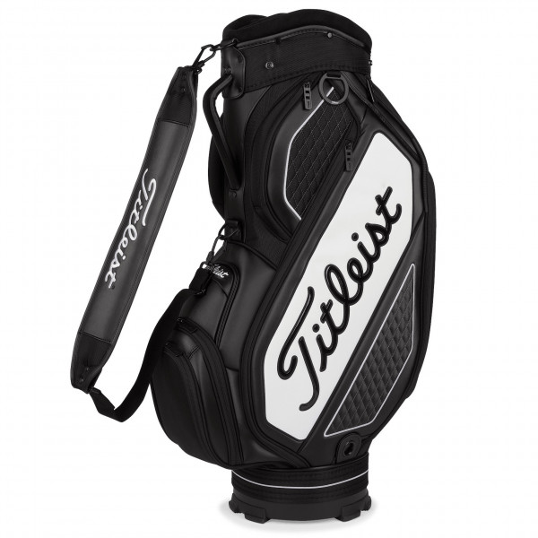 Titleist 2025 Midsize Staff Cartbag, Schwarz / Weiß
