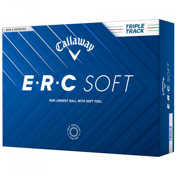 Callaway 2025 E.R.C Soft Triple Track Golfbälle, 12 Stück