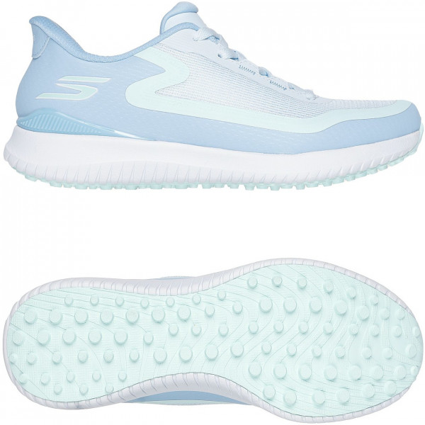 Skechers 2025 Flight Damen Golfschuhe, Hellblau / Weiß