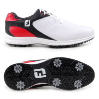 FootJoy ARC XT Herren Golfschuhe, Weiß / Schwarz / Rot