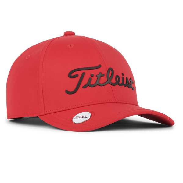 Titleist 2025 Players Performance Ball Marker Cap, Rot / Schwarz