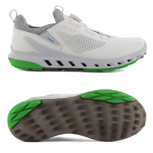 Ecco Biom Cool Pro GTX BOA Herren Golfschuhe, Weiß / Grau