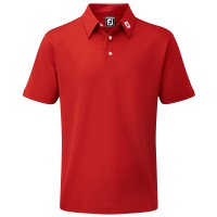 FootJoy Pique Solid Herren Golfshirt, Rot