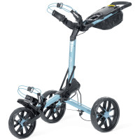 Bag Boy Slimfold 3-Rad Golftrolley, Hellblau / Weiß