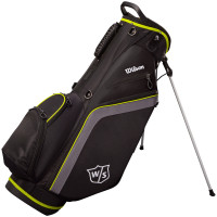 Wilson Staff Lite III Standbag, Schwarz / Silber / Gelb