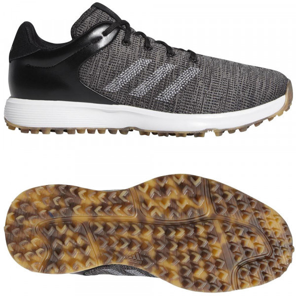 Adidas S2G Herren Golfschuhe, Schwarz / Grau / Weiß