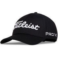 Titleist 2026 Tour Performance Herren Cap, Schwarz / Weiß