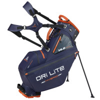 Big Max Dri Lite Hybrid Tour 14-way Waterproof Standbag, Dunkelblau / Orange