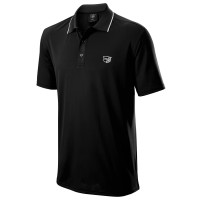 Wilson Staff 2024 Classic Herren Golf Polo, Schwarz