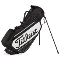 Titleist 2024 Premium Tour Staff StaDry Waterproof Standbag, Weiß / Schwarz