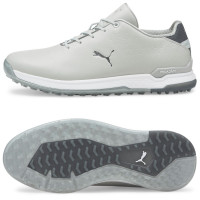 Puma PROADAPT ALPHACAT Leder Herren Golfschuhe, Grau / Weiß