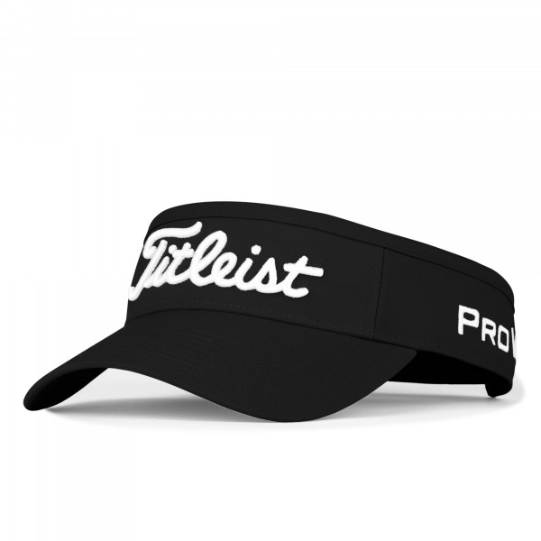 Titleist Tour Performance Herren Visor, Schwarz / Weiß