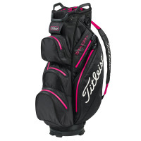 Titleist StaDry Waterproof Damen Cartbag, Schwarz / Magenta