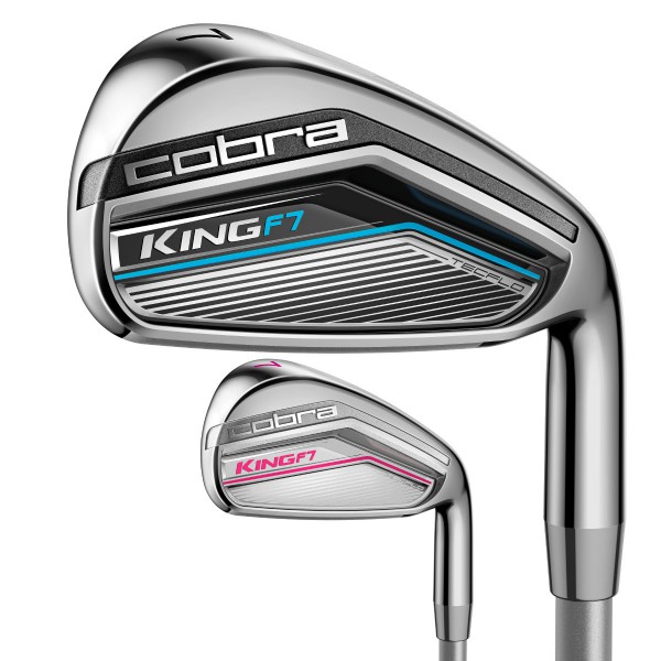 Cobra King F7 DEMO Eisen 5-9,PW,SW, Graphitschaft, Damen Rechtshand