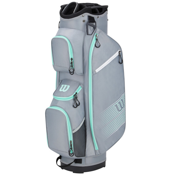 Wilson Pro Staff Damen Cartbag, Silbergrau / Türkis