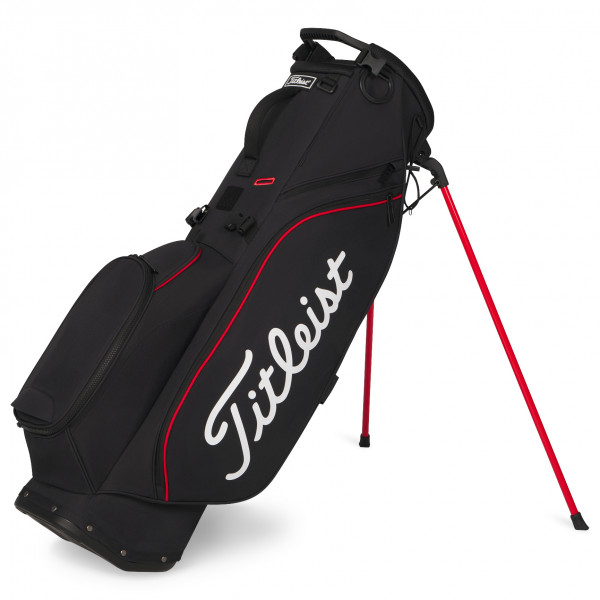 Titleist Players S4 Standbag, Schwarz / Rot