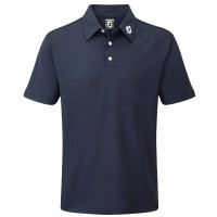 FootJoy Pique Solid Herren Golfshirt, Navy