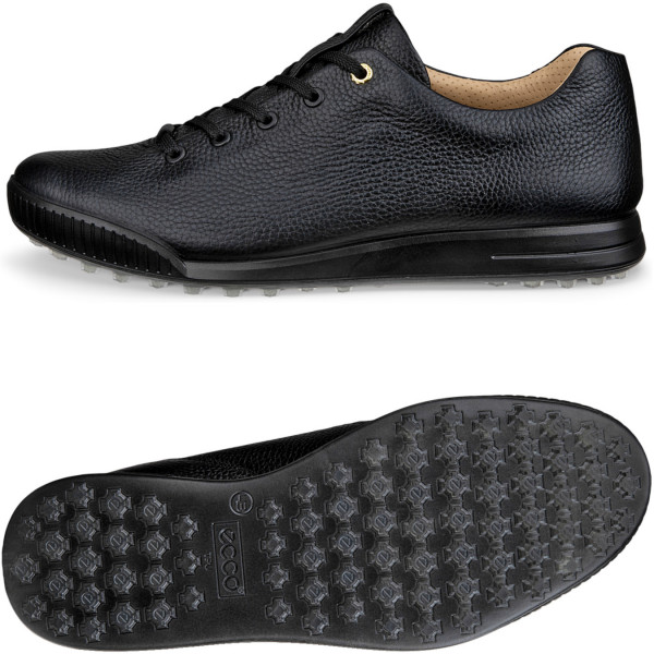 Ecco Street Retro Herren Golfschuhe, Schwarz