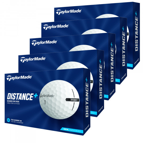 Taylor Made Distance+ Golfbälle 2023, Vorteilspack, 60 Stück