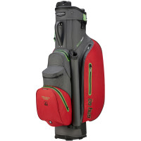 Bennington 2023 DRY Quiet Organizer 9 (QO 9) Waterproof Cartbag, Canon Grey / Red / Lime