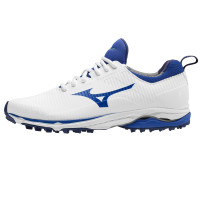 Mizuno Wave Cadence Spikeless Herren Golfschuhe, Weiß / Dunkelblau