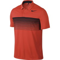 Nike Golf Mobility Speed Stripe Herren Polo, Orange / Schwarz