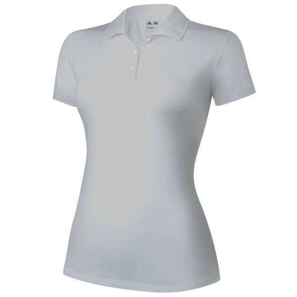 Adidas ClimaLite Solid Jersey Damen Golf Polo, Hellgrau