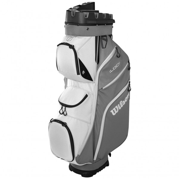 Wilson Staff 2025 I-LOCK 4 Cartbag, Grau / Weiß / Schwarz