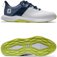 FootJoy Pro Lite Herren Golfschuhe, Weiß / Navy / Grün