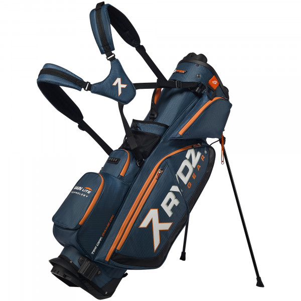 Rydz Gear Quiet Organizer 9 (QO9) Hybrid Standbag, Navy / Orange