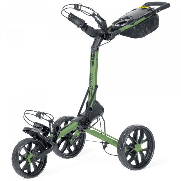 Bag Boy Slimfold 3-Rad Golftrolley, Grün / Schwarz