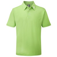 FootJoy Pique Solid Herren Golfshirt, Hellgrün
