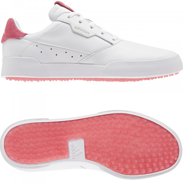 Adidas Adicross Retro Damen Golfschuhe, Weiß / Pink