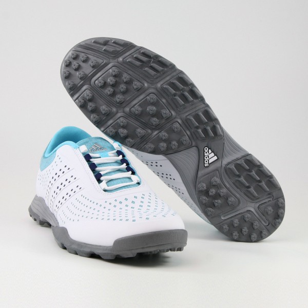 Adidas adipure Sport Damen Golfschuhe, Weiß / Blau günstig ...