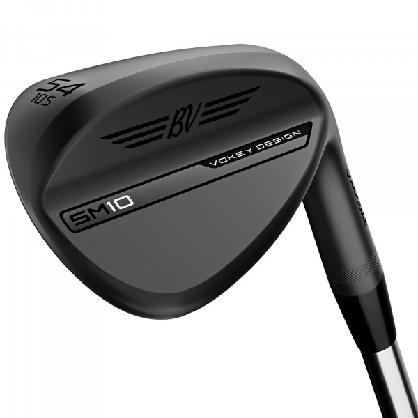 Titleist Vokey Design SM10 Wedge, Jet Black, Stahlschaft, Herren Linkshand