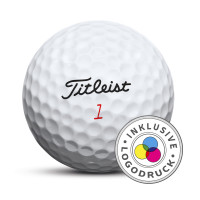 Titleist TruFeel Logo Golfbälle, Weiß